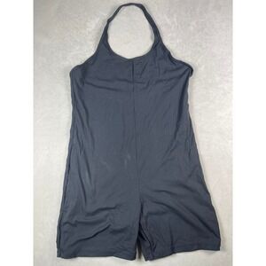 Nike Dri-FIT Black Halter Neck Romper Womens XXL CJ5278-010 activewear bodysuit